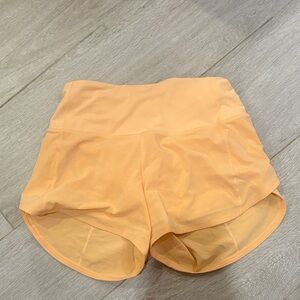 Lululemon Athletica Apricot Women's Athletic Shorts